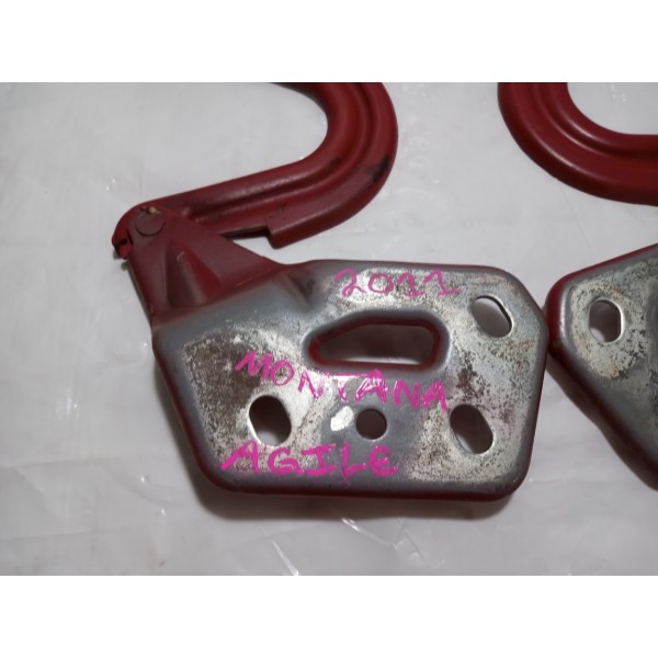 Dobradiça Capô Dianteiro Gm Montana Agile 2011 Par