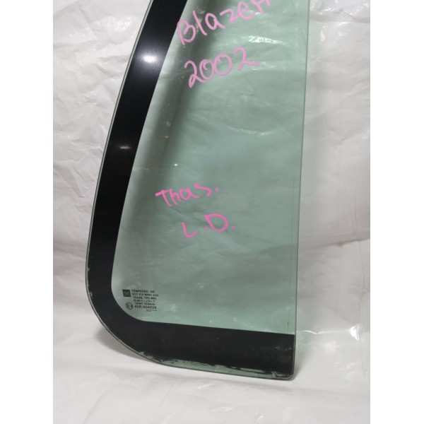 Vidro Fixo Porta Traseira L. Direito Gm Blazer 2002