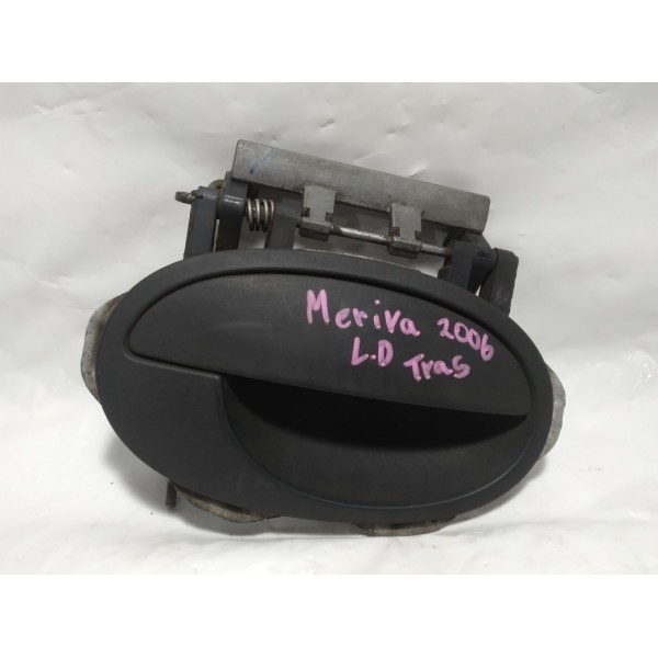 Maçaneta Porta Externa Traseira Direita Gm Meriva 2006 Preto