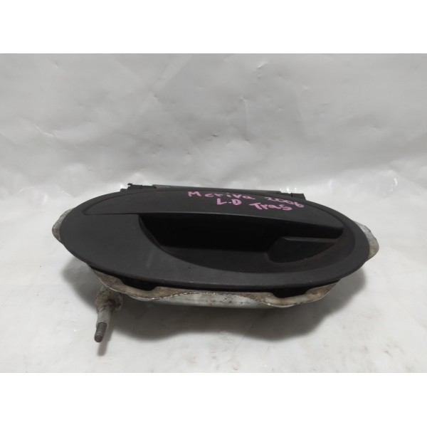 Maçaneta Porta Externa Traseira Direita Gm Meriva 2006 Preto