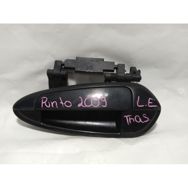 Maçaneta Externa Porta Traseira Esquerda Fiat Punto 2009 Preto