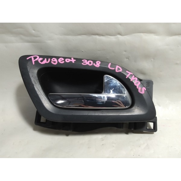 Maçaneta Interna Traseira Direita Peugeot 308 2014 Traseira