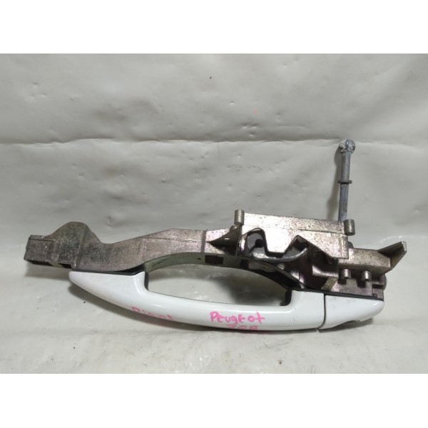 Maçaneta Externa Dianteira Esquerda Peugeot 308 2014 Branco