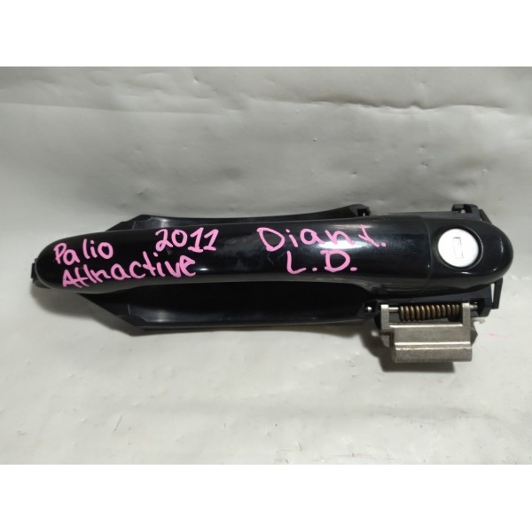 Maçaneta Externa Diant. Direita Fiat Palio Attractive 2011 Preto