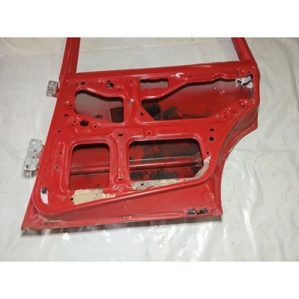 Porta Fiat Uno Fire 2005 A 2008 Traseira Direita   Traseira Direito Vermelho