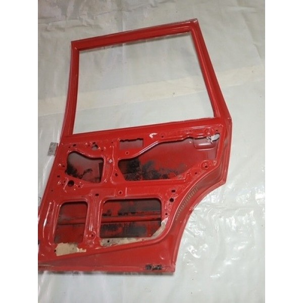 Porta Fiat Uno Fire 2005 A 2008 Traseira Direita   Traseira Direito Vermelho