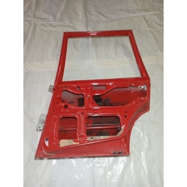 Porta Fiat Uno Fire 2005 A 2008 Traseira Direita   Traseira Direito Vermelho