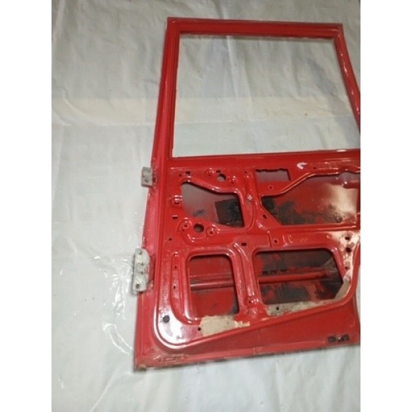 Porta Fiat Uno Fire 2005 A 2008 Traseira Direita   Traseira Direito Vermelho