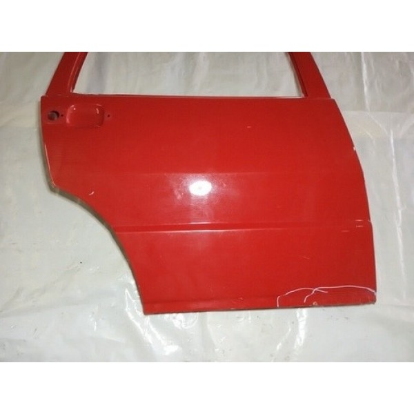 Porta Fiat Uno Fire 2005 A 2008 Traseira Direita   Traseira Direito Vermelho