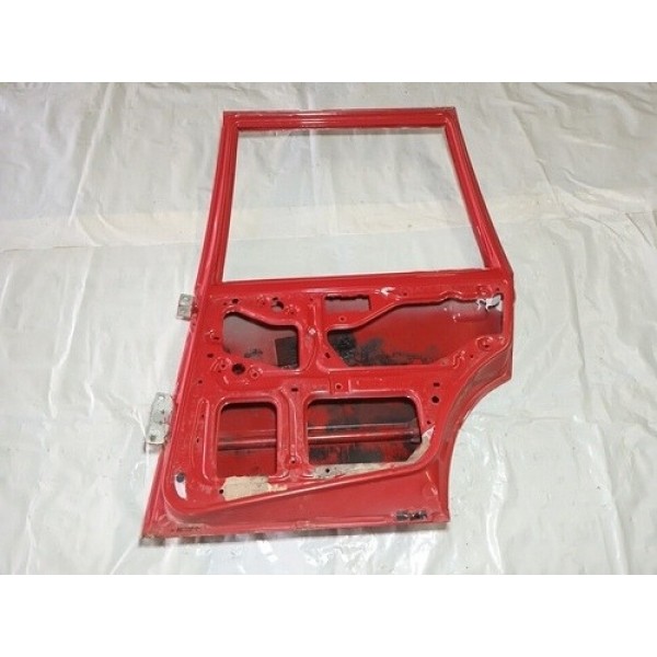 Porta Fiat Uno Fire 2005 A 2008 Traseira Direita   Traseira Direito Vermelho