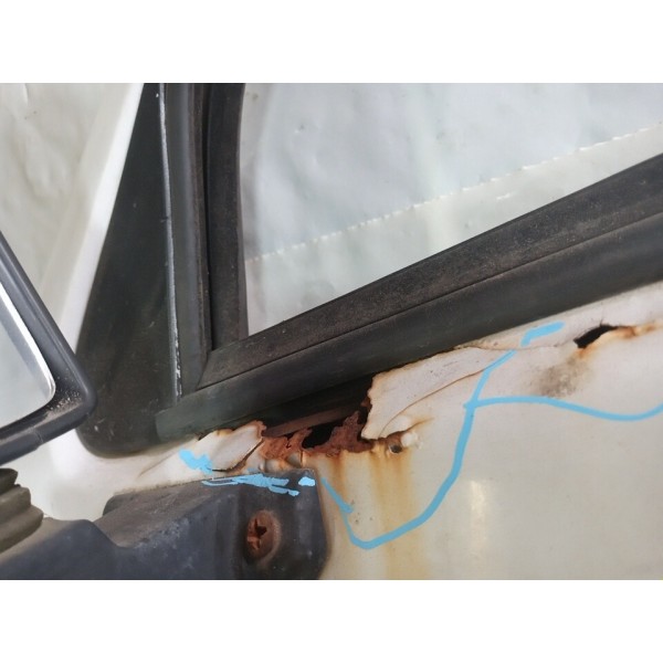 Porta Fiat Fiorino 1997 Lado Esquerdo Completa (branca)