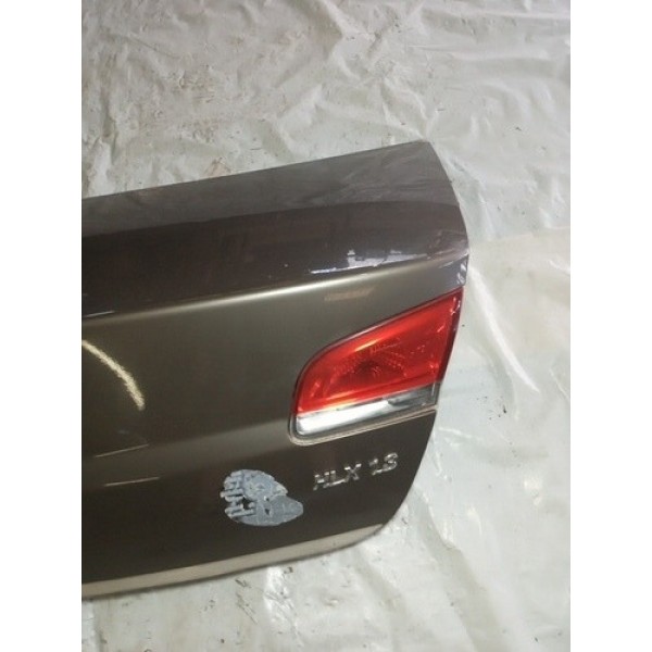 Tampa Traseira Fiat Siena Elx 2010 2011 2012 Marrom-claro