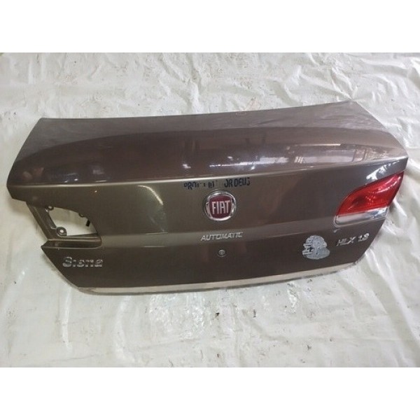 Tampa Traseira Fiat Siena Elx 2010 2011 2012 Marrom-claro