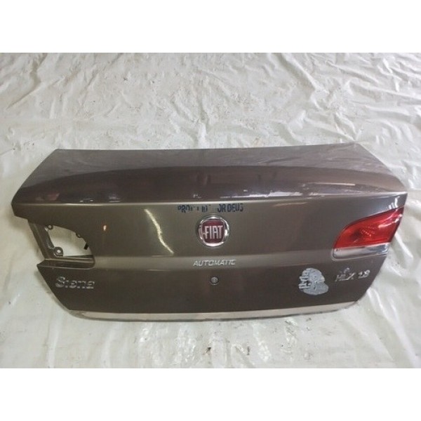 Tampa Traseira Fiat Siena Elx 2010 2011 2012 Marrom-claro