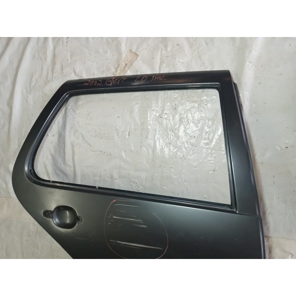Porta Traseira Direita Vw Golf Sapao 2002  Traseira Direito Verde-escuro
