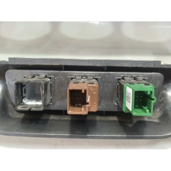 Moldura Painel Central Botão Alerta Trava Citroen C3 2013