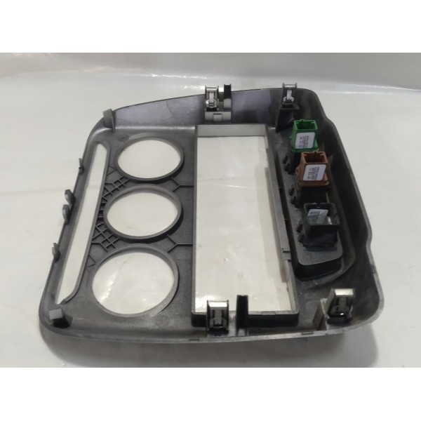 Moldura Painel Central Botão Alerta Trava Citroen C3 2013