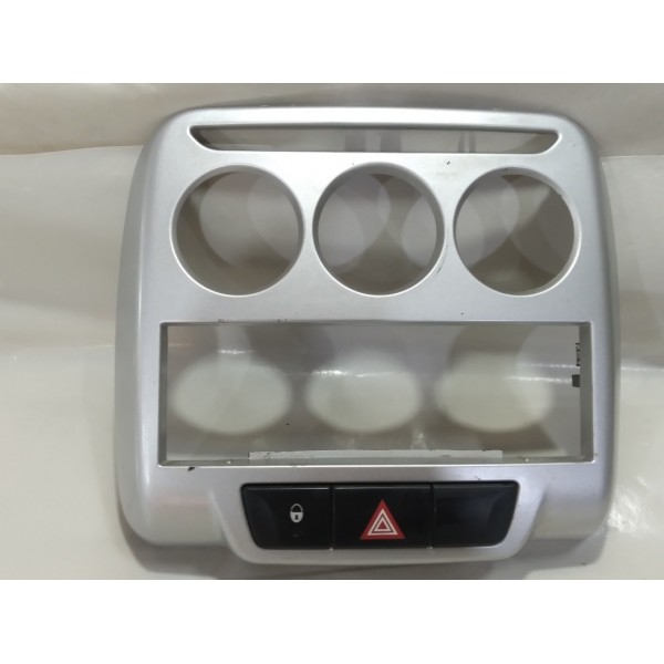 Moldura Painel Central Botão Alerta Trava Citroen C3 2013