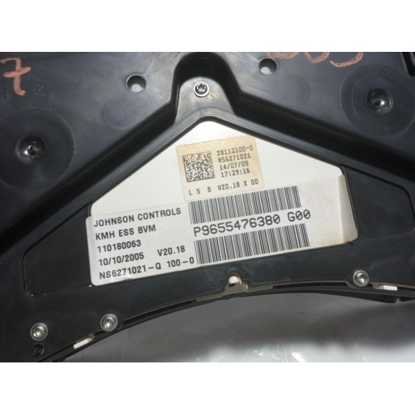 Painel De Instrumento Peugeot 307 2.0 2005 Manual Preto