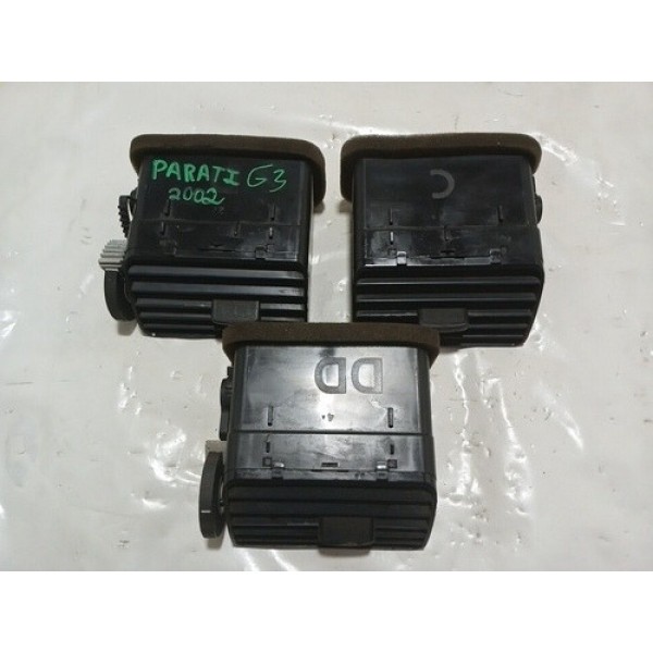 Difusor De Ar Painel Vw Gol Parati G3 2002 3pçs