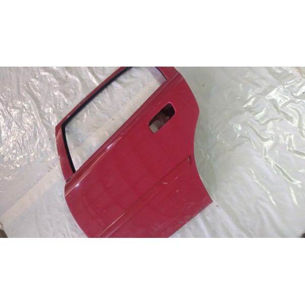 Porta Traseira Gm Astra 2008 Lado Esquerdo   Traseira Esquerda Vermelho