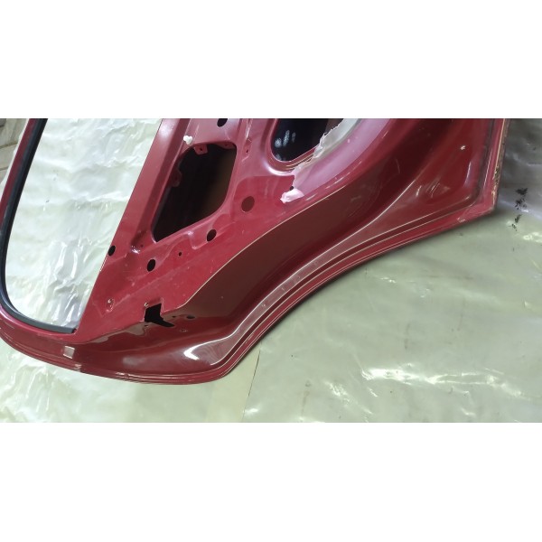 Porta Traseira Gm Astra 2008 Lado Esquerdo   Traseira Esquerda Vermelho