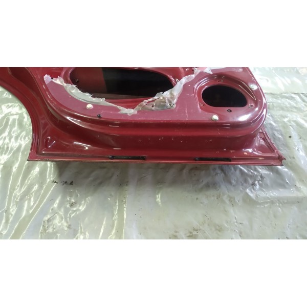 Porta Traseira Gm Astra 2008 Lado Esquerdo   Traseira Esquerda Vermelho