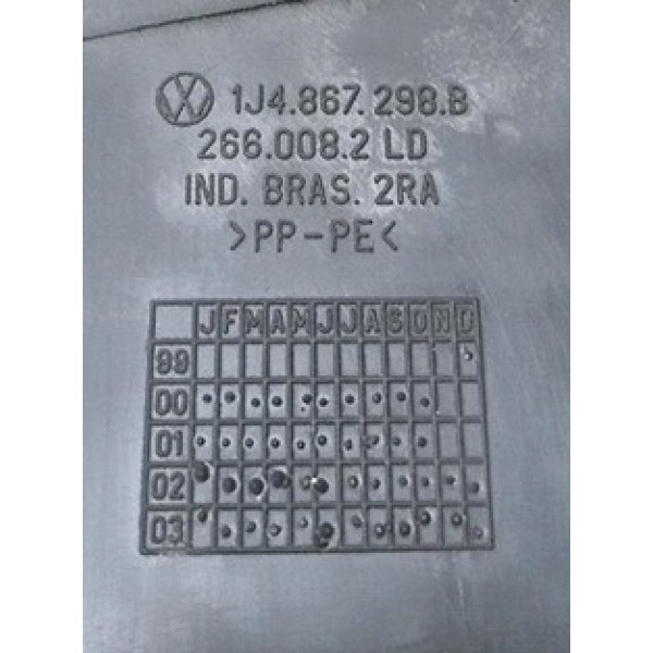 Acabamento Coluna Central Lado Direito Vw Golf 2005