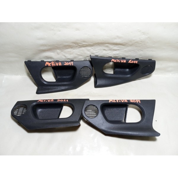 Moldura Maçaneta Interna Gm Meriva 2011 Jogo Dianteira/traseira