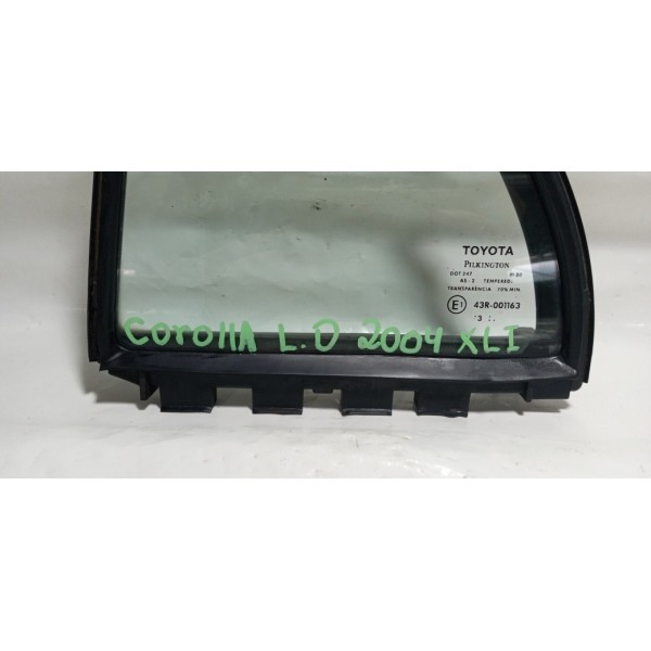Vidro Lateral Traseiro Fixo Esquerdo Toyota Corolla Xli 2004