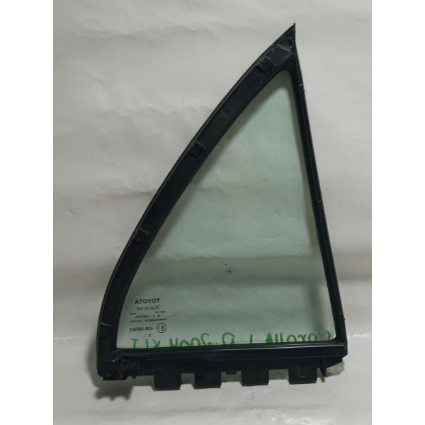 Vidro Lateral Traseiro Fixo Esquerdo Toyota Corolla Xli 2004
