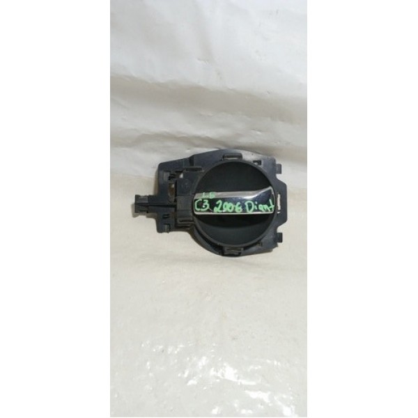 Maçaneta Interna Dianteira Esquerda Citroen C3  2006 Prateado Dianteira