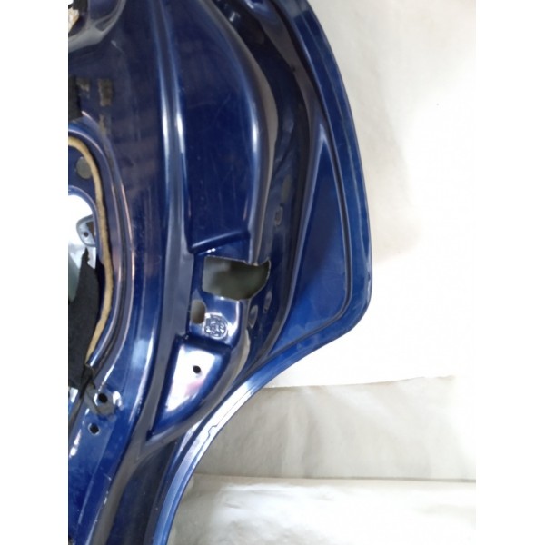 Porta Citroen C3 2007 1.4 8v  Direito Traseiro Traseira Direito Azul-escuro