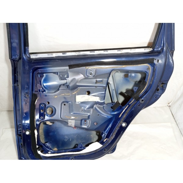 Porta Citroen C3 2007 1.4 8v  Direito Traseiro Traseira Direito Azul-escuro