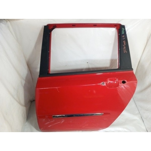 Porta Fiat Stilo 2008 1.8 8v Esquerdo Traseira Traseira Esquerdo Vermelho