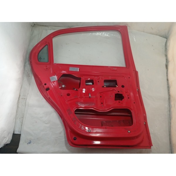 Porta Traseira Esquerda Vw Gol G6 2012 Traseira Esquerda Vermelho