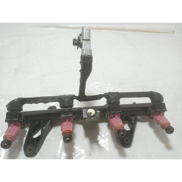 Flauta Com Os Bicos Injeção Citroen C3 2006 1.4 8v