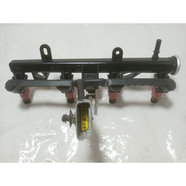 Flauta Com Os Bicos Injeção Citroen C3 2006 1.4 8v