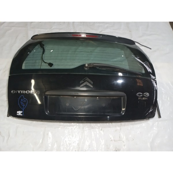 Tampa Traseiro Com Vidro Vigia Citroen C3 2010 (preto)