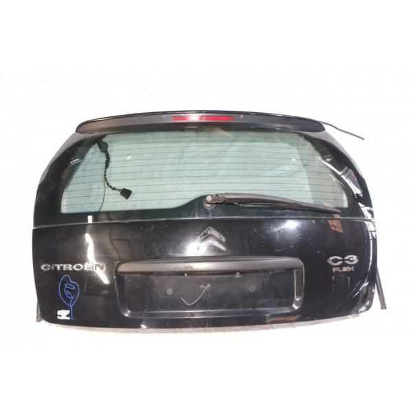Tampa Traseiro Com Vidro Vigia Citroen C3 2010 (preto)