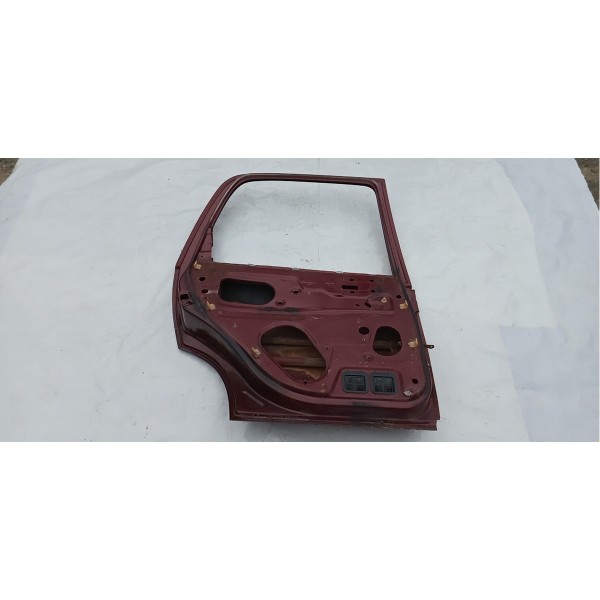 Porta Traseira Esquerda Gm Corsa 1998 Traseira Esquerdo Vermelho