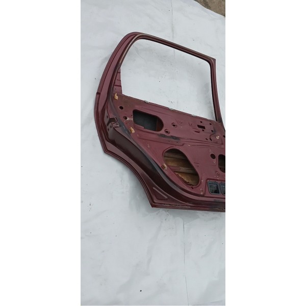 Porta Traseira Esquerda Gm Corsa 1998 Traseira Esquerdo Vermelho