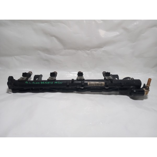 Flauta Com Bicos Injeção Ford New Fiesta 1.6 2010