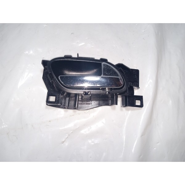 Maçaneta Interna Traseira Direita  Citroen C3 2012 Prata Traseira