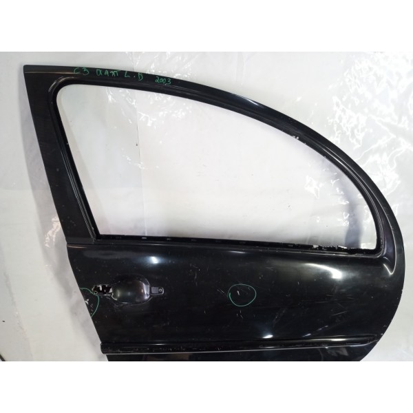 Porta Dianteira Direita Citroen C3 2004 Dianteira Direita Preto