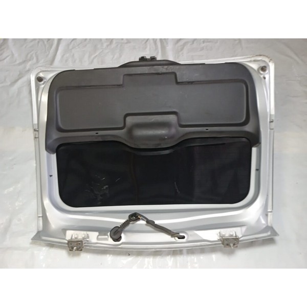 Capo Tampa Traseira Com Vidro Vigia Ford Fiesta 2012 Prateado