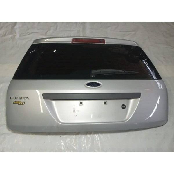 Capo Tampa Traseira Com Vidro Vigia Ford Fiesta 2012 Prateado