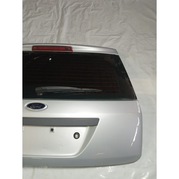 Capo Tampa Traseira Com Vidro Vigia Ford Fiesta 2012 Prateado