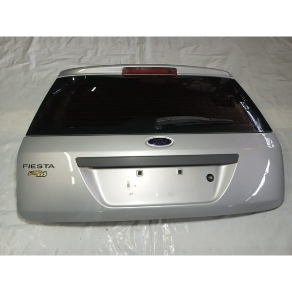 Capo Tampa Traseira Com Vidro Vigia Ford Fiesta 2012 Prateado
