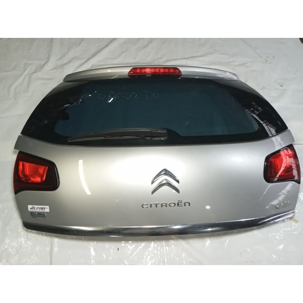 Capô Tampa Traseira Com Vidro Vigia Citroen C3 2013 Usado Prateado